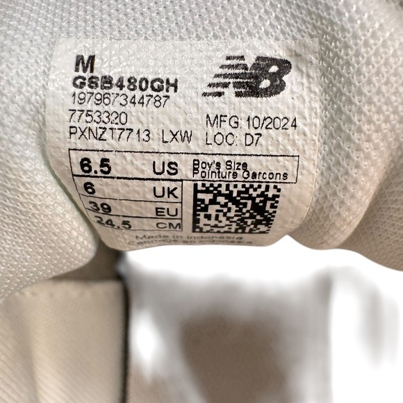 New Balance 480 Forest Green/White Youth Size 6.5 EUC with Box Only wore 3 X's - Picture 4 of 6